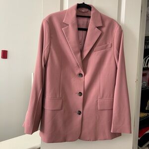 Never worn COS pink oversized blazer, size US2